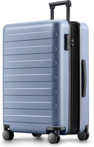 Large Checked Luggage 28 Inch, Checking In Luggage with Smooth Spinner Wheels, Expandable, Hard Shell PC Suitcase, Lightweight Travel Luggage, TSA Approved (Shadow, Rhine Max)