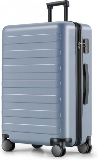 Large Checked Luggage 28 Inch, Checking In Luggage with Smooth Spinner Wheels, Lightweight, Hard Shell PC Suitcase, Lightweight Travel Luggage, TSA Approved (Shadow, Rhine Basic)