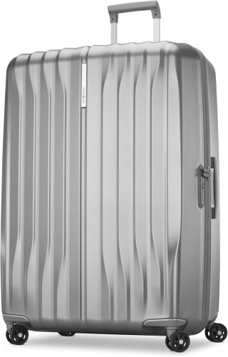 Bigtops 31" Lightweight Hardside X-Large Checked Luggage with Spinner Wheels - Expandable Luggage - Airline-Approved, Polycarbonate Hard Suitcase for Ultra Lightweight Travel - Silver Shimmer