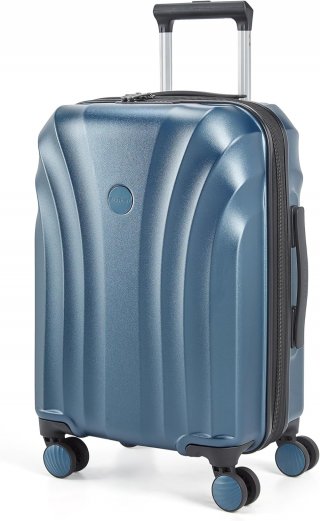 Bigtops Carry On Luggage 22x14x9 Airline Approved with TSA Lock, Expandable Hard Shell Suitcase with Spinner Wheels, Lightweight 20 Inch Travel Rolling Carry-On Luggage, Light Blue